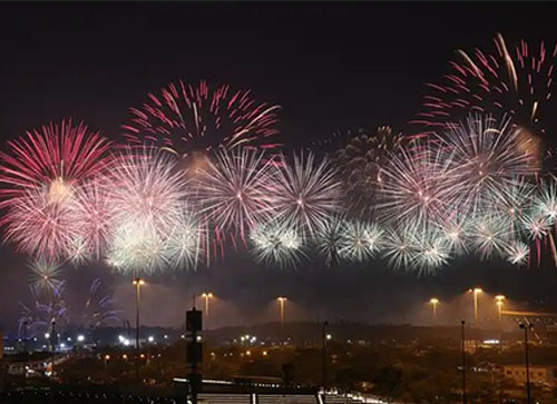 任丘市焰火晚会